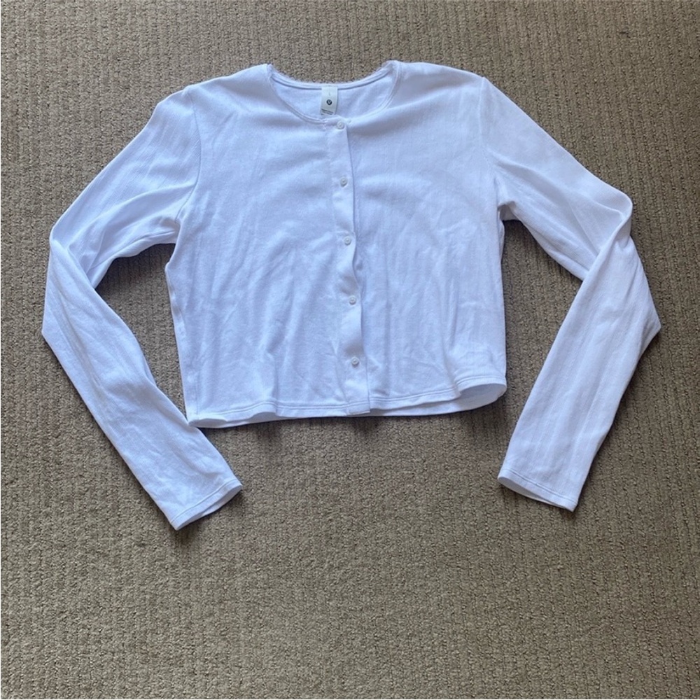 lululemon athletica White Long Sleeve Tee